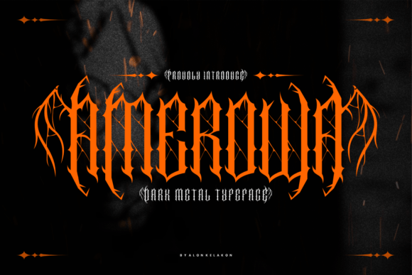 Amerowa: A Bold Blackletter Typeface for Editorial Design