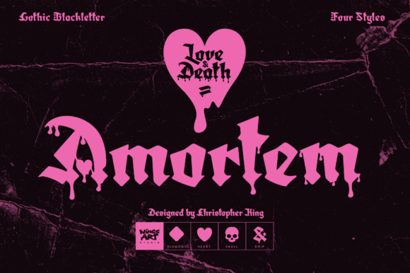 Amortem: The Blackletter Font for Dark, Bold Branding
