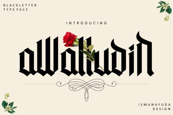 Awaludin: A Distinctive Blackletter Typeface for Modern Web Design