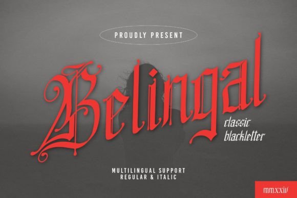 Belingal: A Bold Blackletter Typeface for Modern Branding