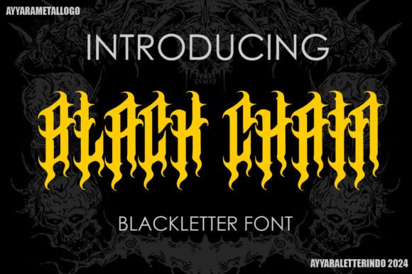 Black Chain: The Bold Blackletter Font for Brand Identity