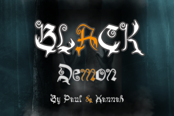 Black Demon: A Bold Blackletter Typeface for Editorial Impact