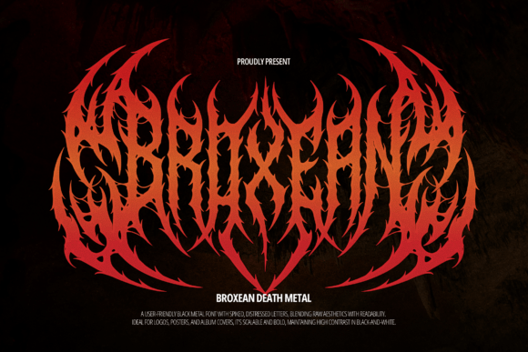 Broxean: A Bold Blackletter Font for Strong Brand Identity