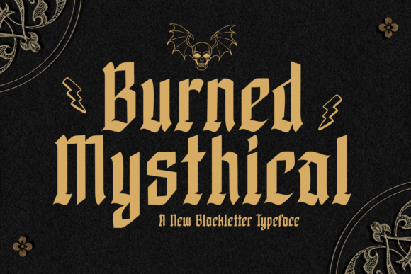 Burned Mysthical Typeface Review for Spooky Campaigns