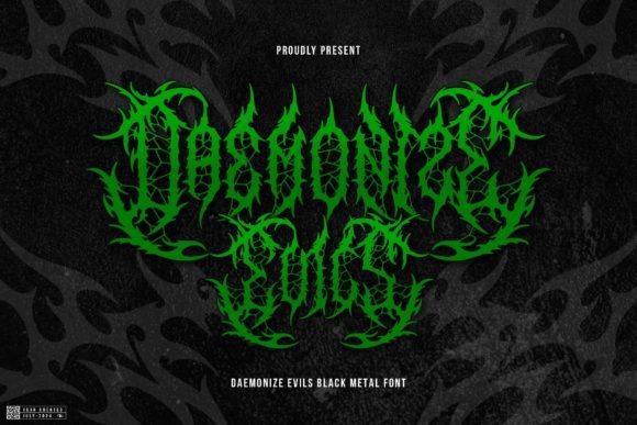 Daemonize Evils: A Bold Blackletter Font for Web Design