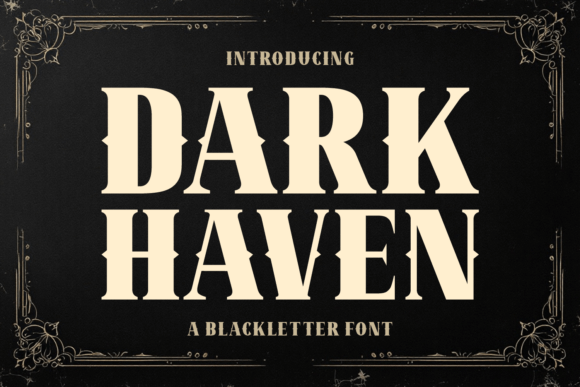Dark Haven Typeface: A Bold Choice for Editorial Design
