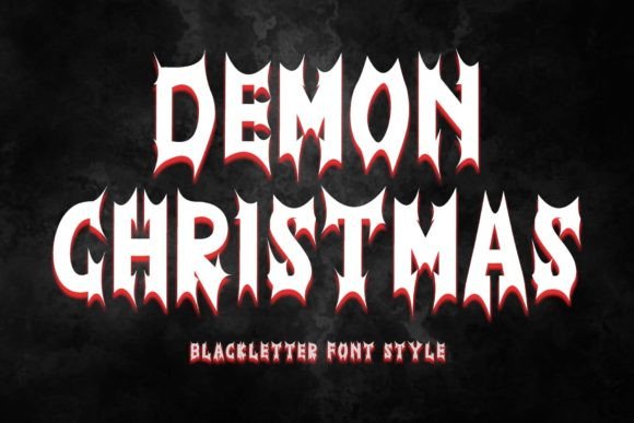 Demon Christmas: A Spooky Blackletter Font for Editorial Impact