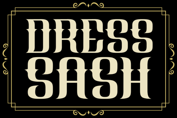 Dress Sash Font Review: A Medieval Script for Brand Identity