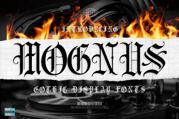 Elevate Your Brand with the Mognus Blackletter Typeface