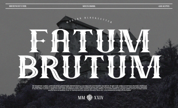 Fatum Brutum: A Raw Blackletter for Bold Branding