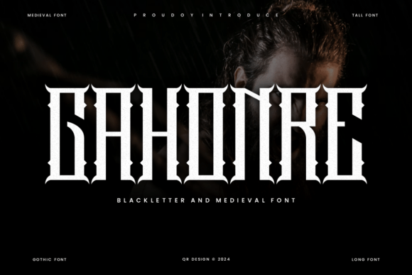 Gahonre: A Bold Blackletter Typeface for Modern Branding