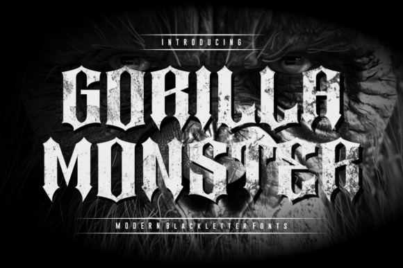 Gorilla Monster: A Bold Blackletter Font for Web Impact