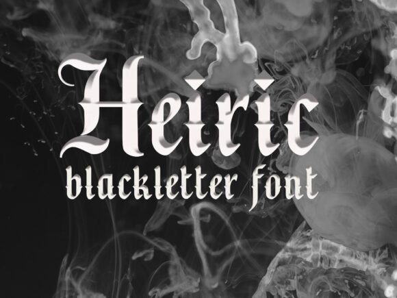 Heiric: A Bold Blackletter Typeface for Modern Editorial Design
