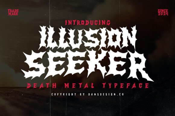 Illusion Seeker: A Bold Blackletter Font for Handmade Brands