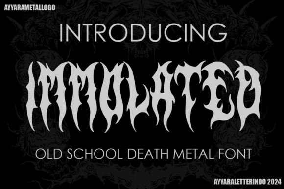 Immolated: A Bold Blackletter Typeface for Editorial Impact