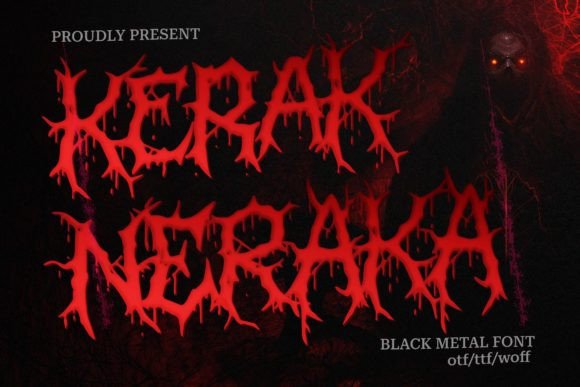 Kerak Neraka: A Bold Blackletter Font for Makers