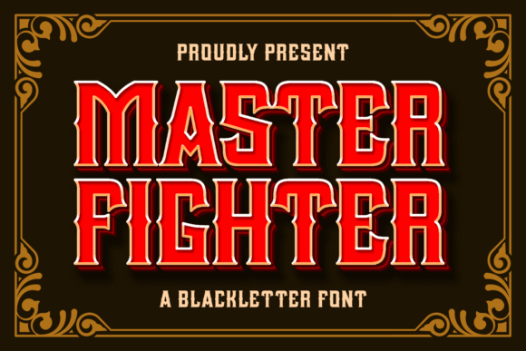 Master Fighter: A Bold Blackletter Font for Editorial Design