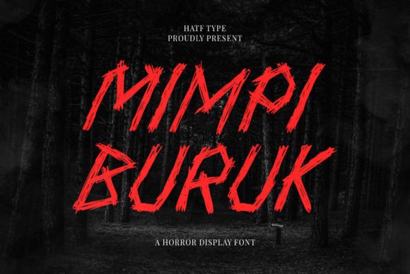 Mimpi Buruk: A Bold Blackletter Typeface for Editorial Impact