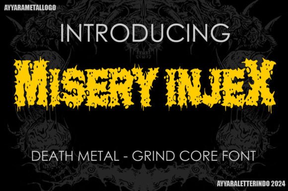 Misery Injex: A Bold Blackletter Typeface for Editorial Impact