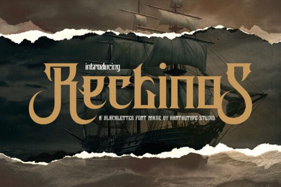 Rectinos: A Bold Blackletter Font for Modern Branding