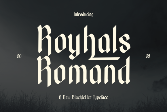 Royhals Romand: A Bold Blackletter Typeface for Modern Branding