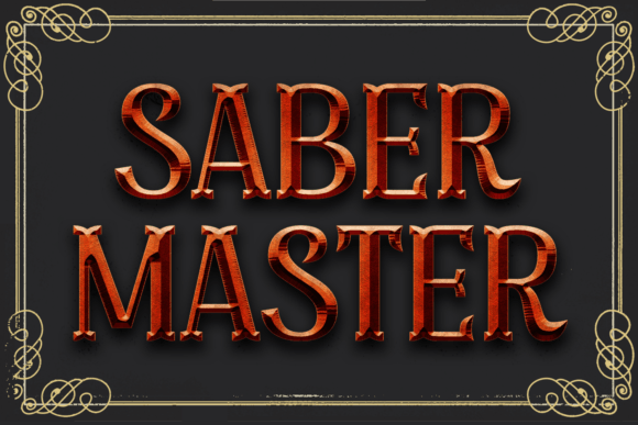 Saber Master: A Bold Blackletter Font for Your Brand