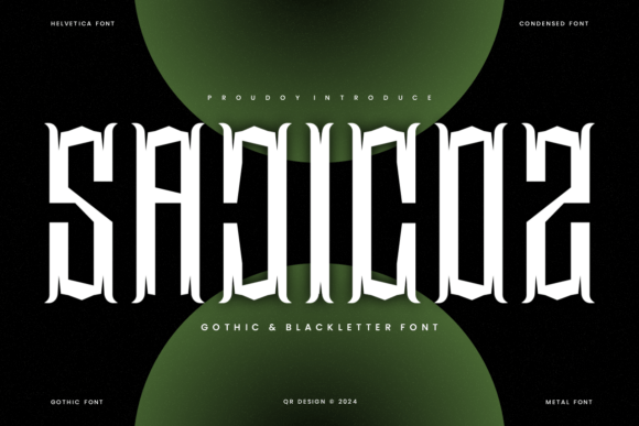 Sajicoz: A Gothic Typeface for Bold Editorial Design
