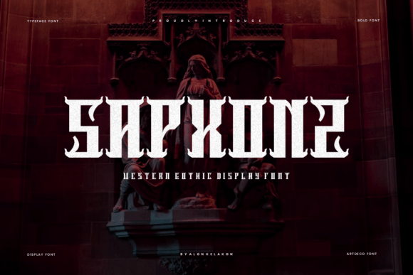 Sapxonz: A Bold Blackletter Font for Makers
