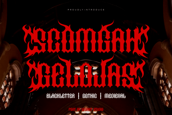 Scomgah Gelojas: A Bold Blackletter Font for Web Headers
