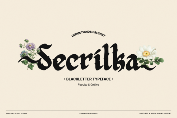 Secrilka Blackletter Typeface for Bold Campaigns