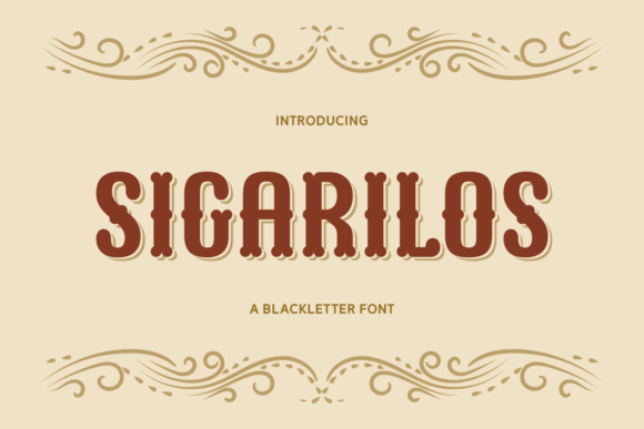 Sigarilos: A Bold Blackletter Font for Modern Editorial Design