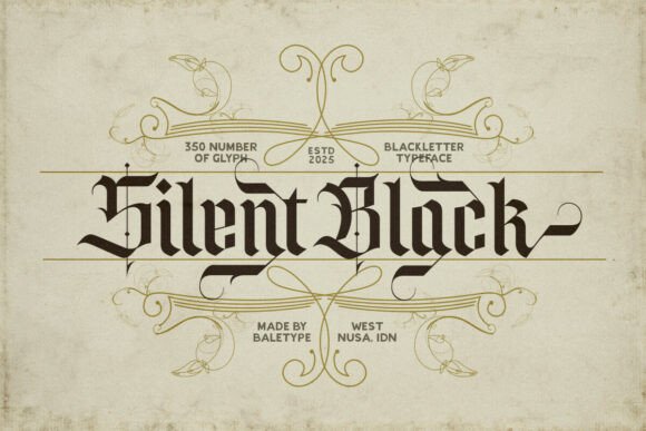 Silent Black Review: A Bold Blackletter Font for Modern Brands