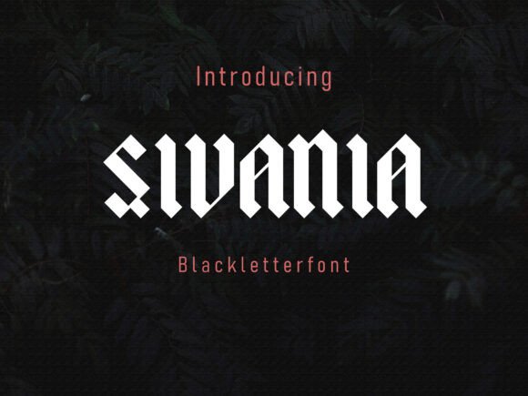Sivania: A Modern Blackletter Typeface for Editorial Design