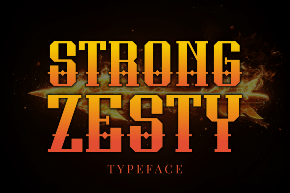 Strong Zesty: A Bold Blackletter Font for Crafters