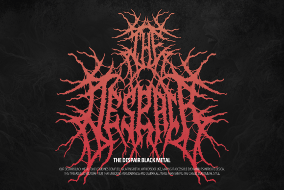 The Despair Font: A Bold Blackletter for Brand Identity