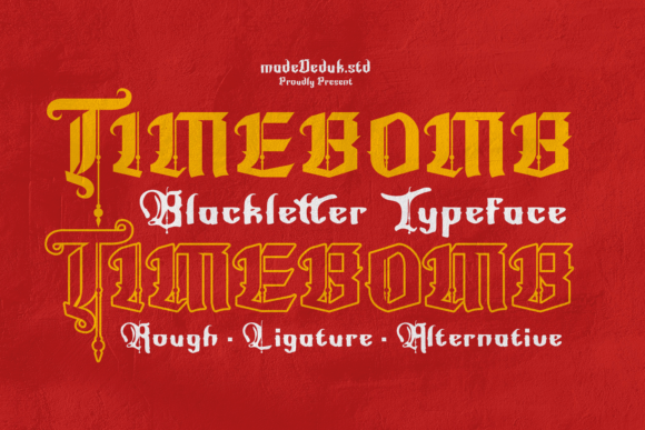 Timebomb: A Modern Blackletter Font for Bold Web Design