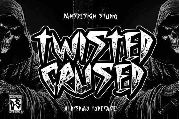 Twisted Crused Font: A Spooky Blackletter for Crafters