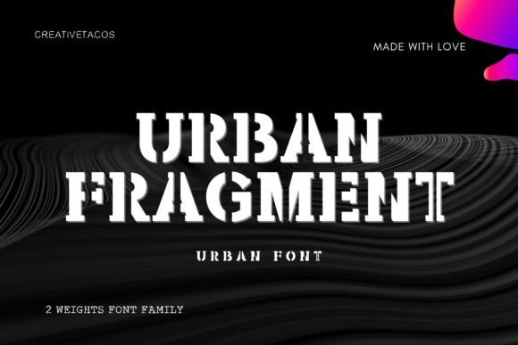 Urban Fragment: A Bold Blackletter Font for Makers
