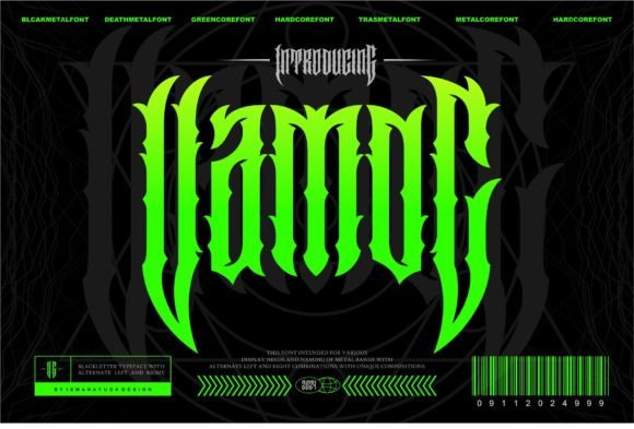 Vamoc: A Bold Blackletter Typeface for Modern Branding