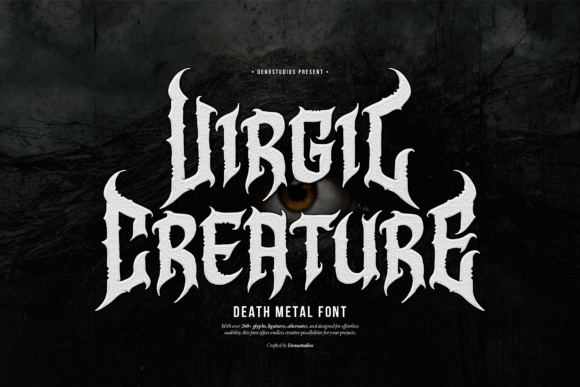 Virgil Creature: A Bold Blackletter Typeface for Editorial Impact